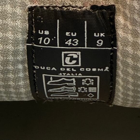 Duca del Cosma Italian Spikeless Golf Shoes Men’s Size 10 Navy Brown Red Lace-Up - Picture 7 of 9